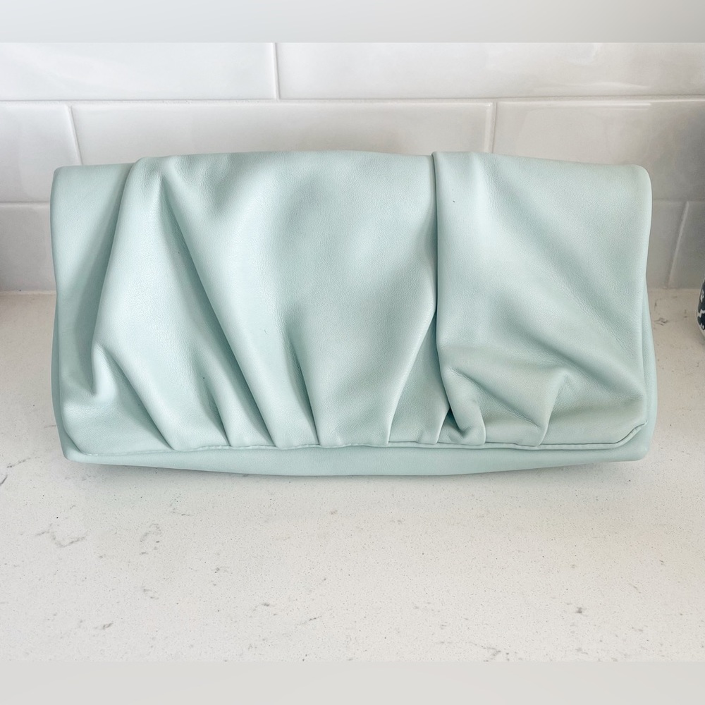 Express Mint Green Fold Over Handbag Clutch NWT